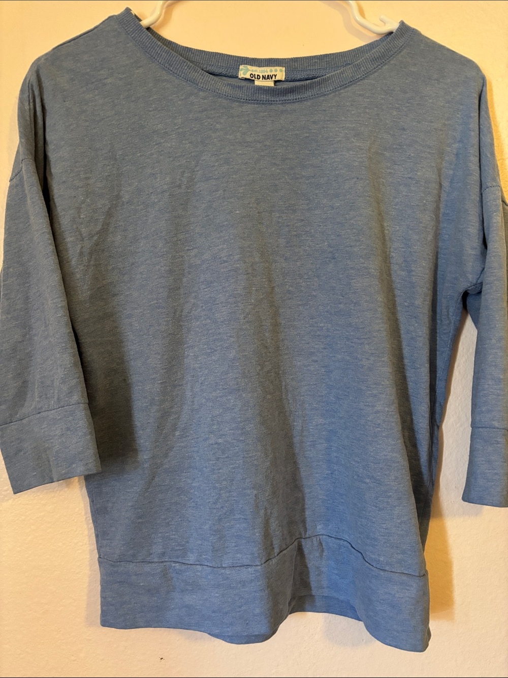 Old Navy Girls Light Blue Half Sleeve Tee Shirt, Loose Style